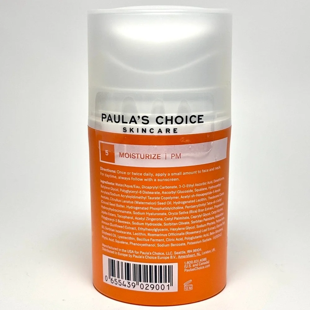 Paula 's Choice C5 Super Boost Moisturizer Vitamin C Brightens Anti-Aging 1.7 Oz